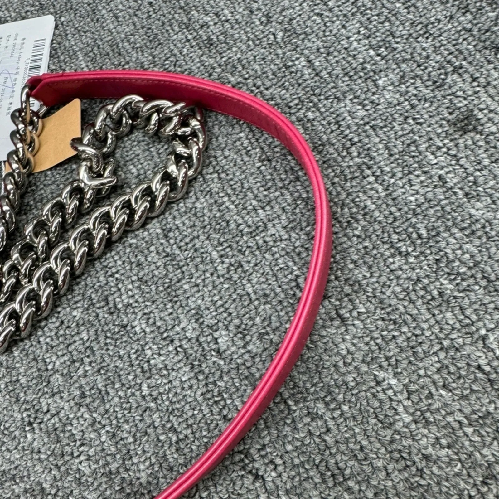 100%  Authentic CHANEL Boy Leather Shoulder Bag