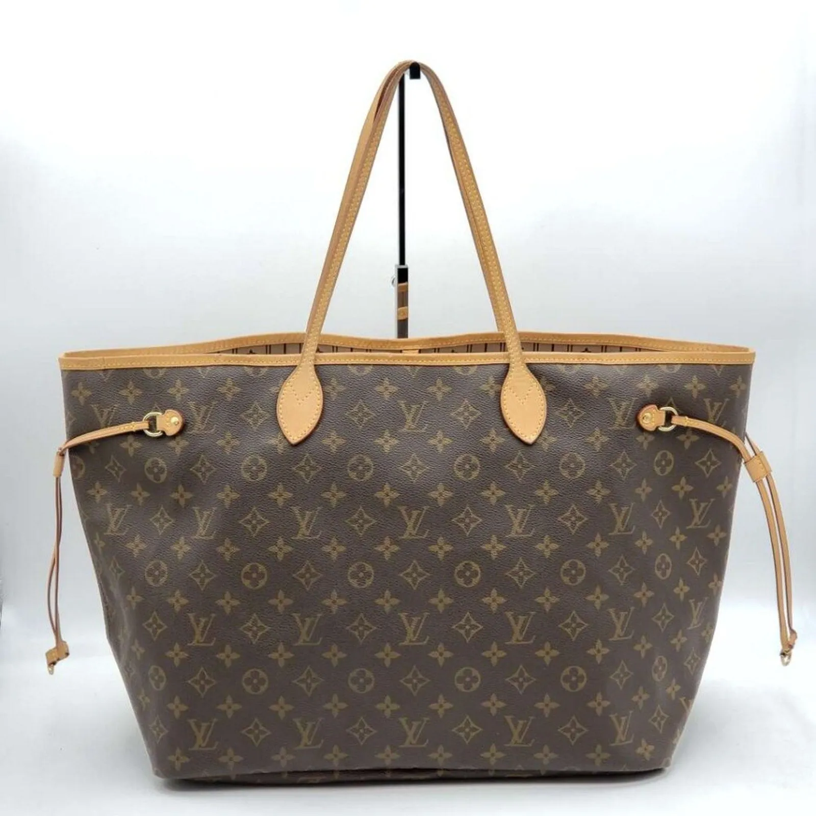 100% Authentic Louis Vuitton Neverfull GM Brown Monogram Canvas Shoulder Bag