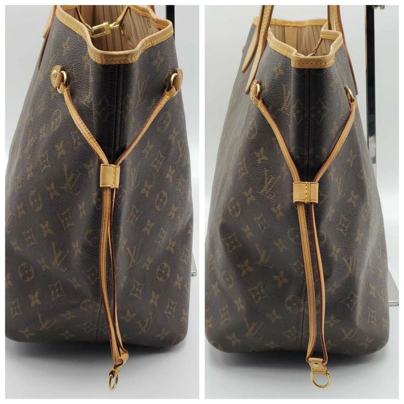 100% Authentic Louis Vuitton Neverfull GM Brown Monogram Canvas Shoulder Bag