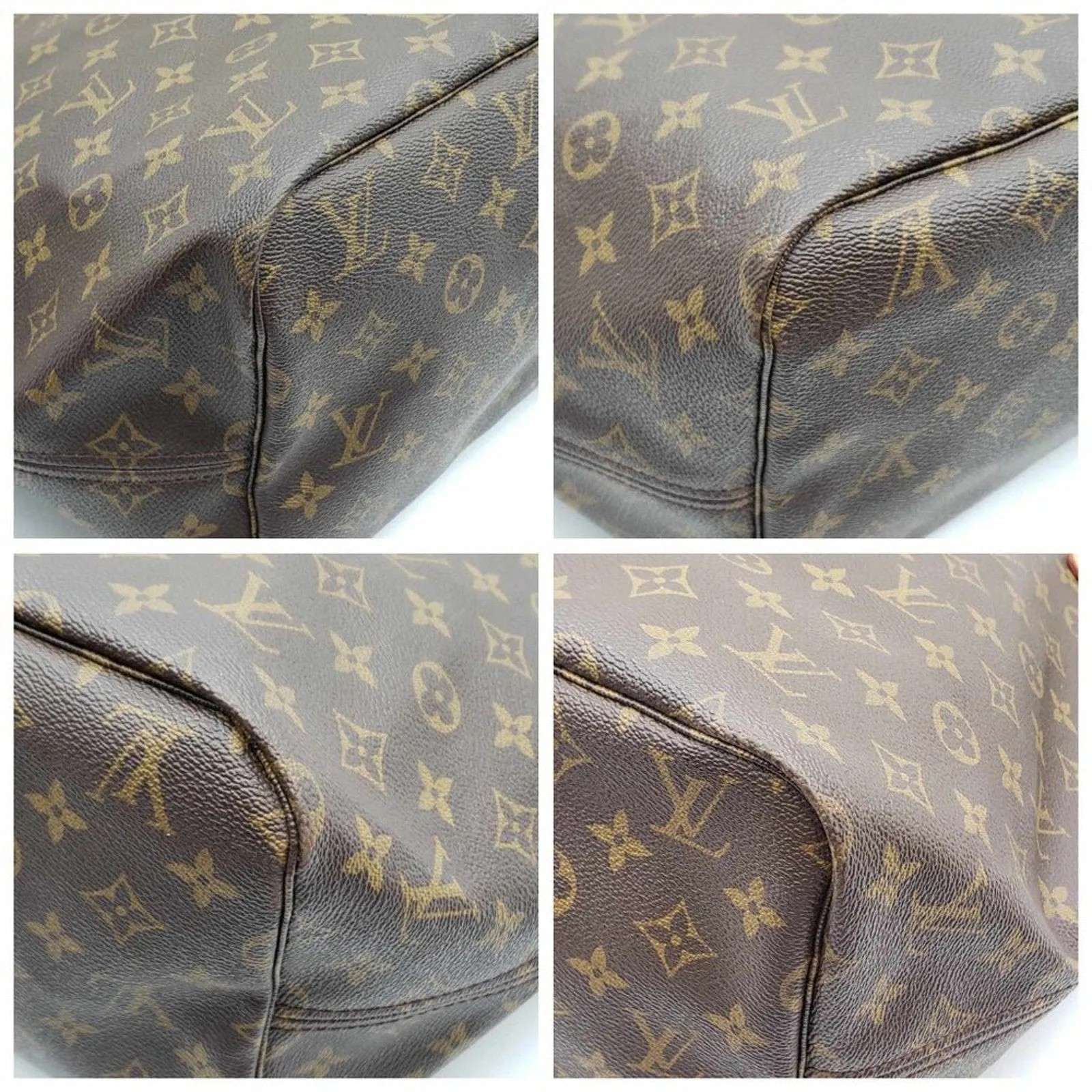 100% Authentic Louis Vuitton Neverfull GM Brown Monogram Canvas Shoulder Bag