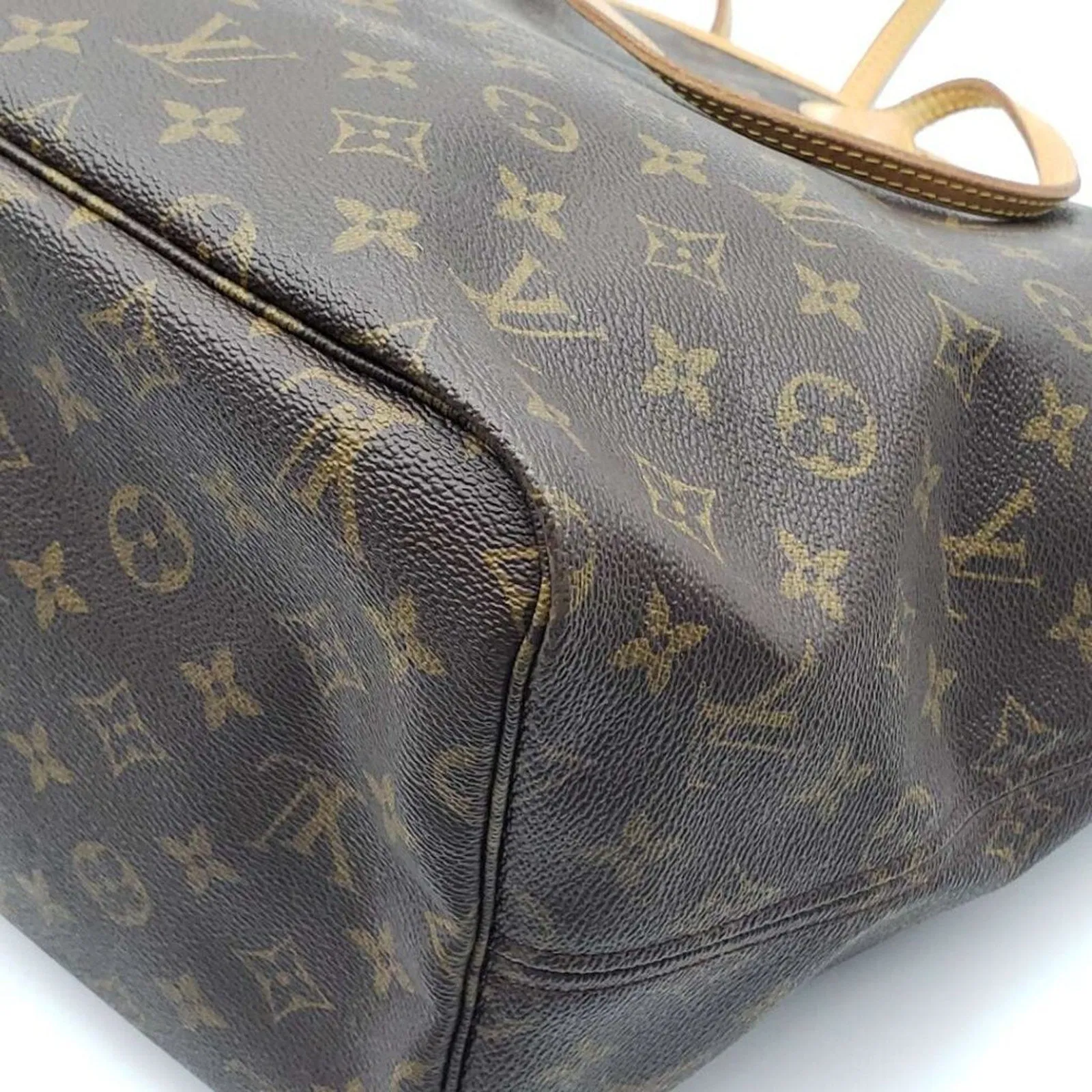 100% Authentic Louis Vuitton Neverfull GM Brown Monogram Canvas Shoulder Bag