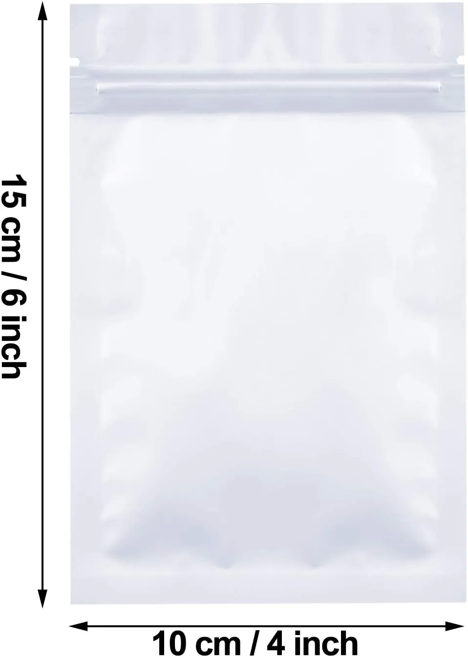 100 Pieces Resealable Smell Proof Bags Foil Pouch Bag Flat Ziplock Bag for Party Favor Food Storage (Green, 4 x 6 Inch)