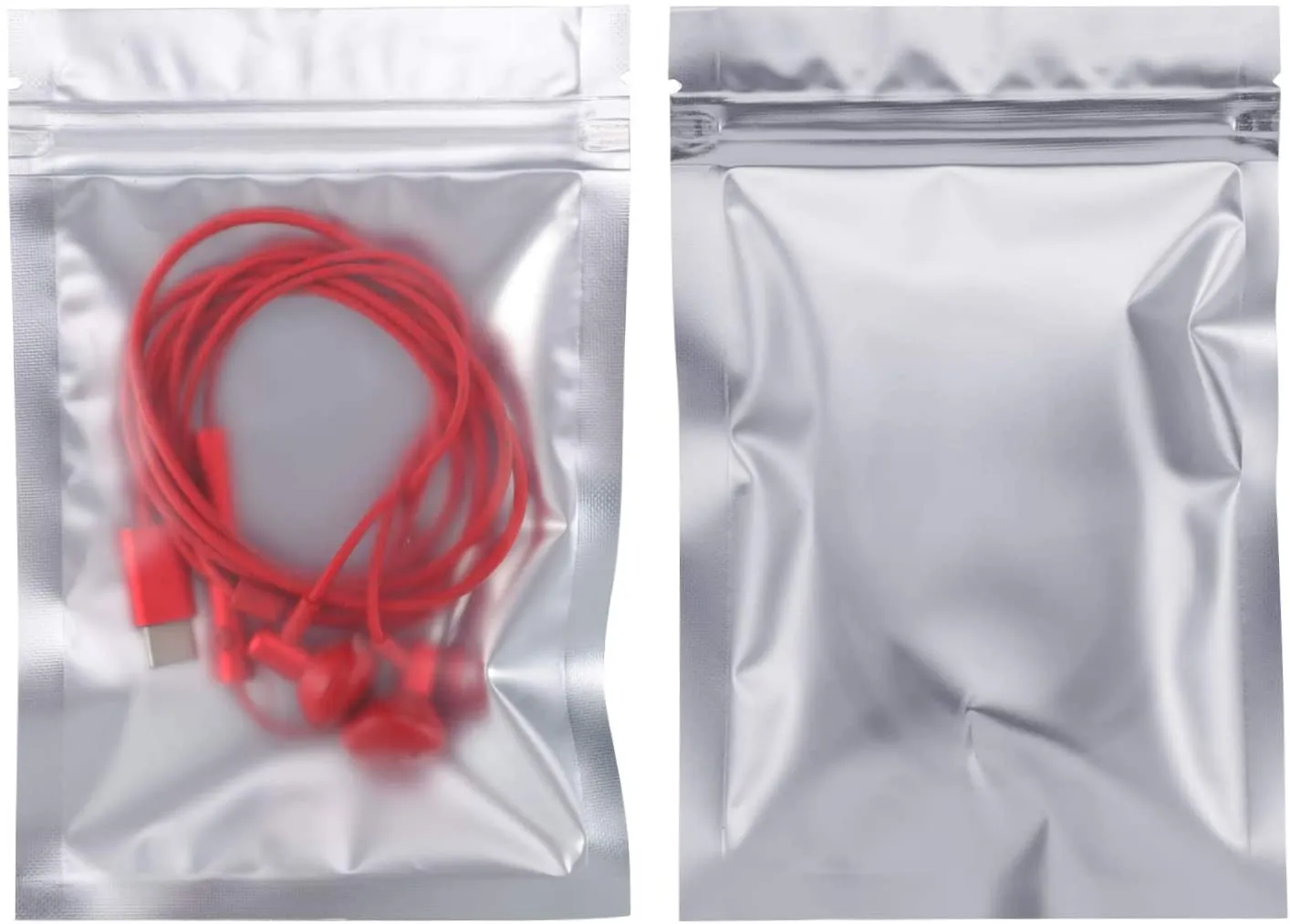 100 Pieces Resealable Smell Proof Bags Foil Pouch Bag Flat Ziplock Bag for Party Favor Food Storage (Green, 4 x 6 Inch)