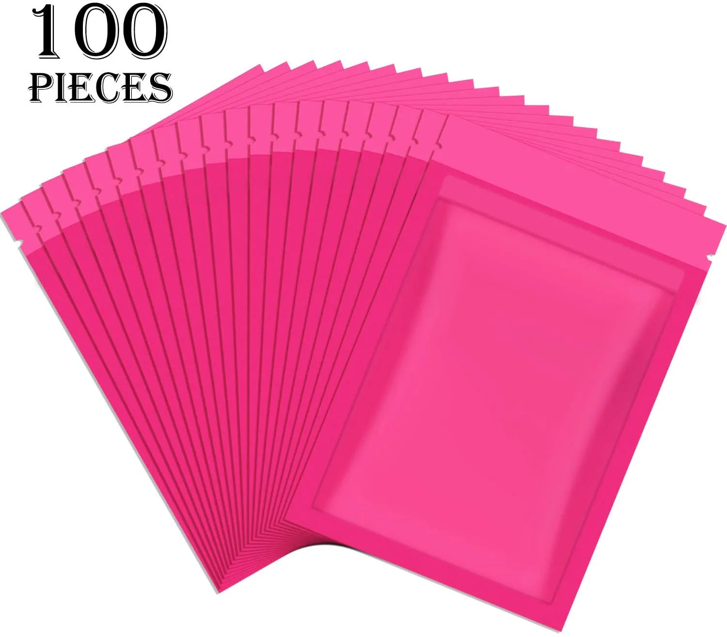 100 Pieces Resealable Smell Proof Bags Foil Pouch Bag Flat Ziplock Bag for Party Favor Food Storage (Green, 4 x 6 Inch)