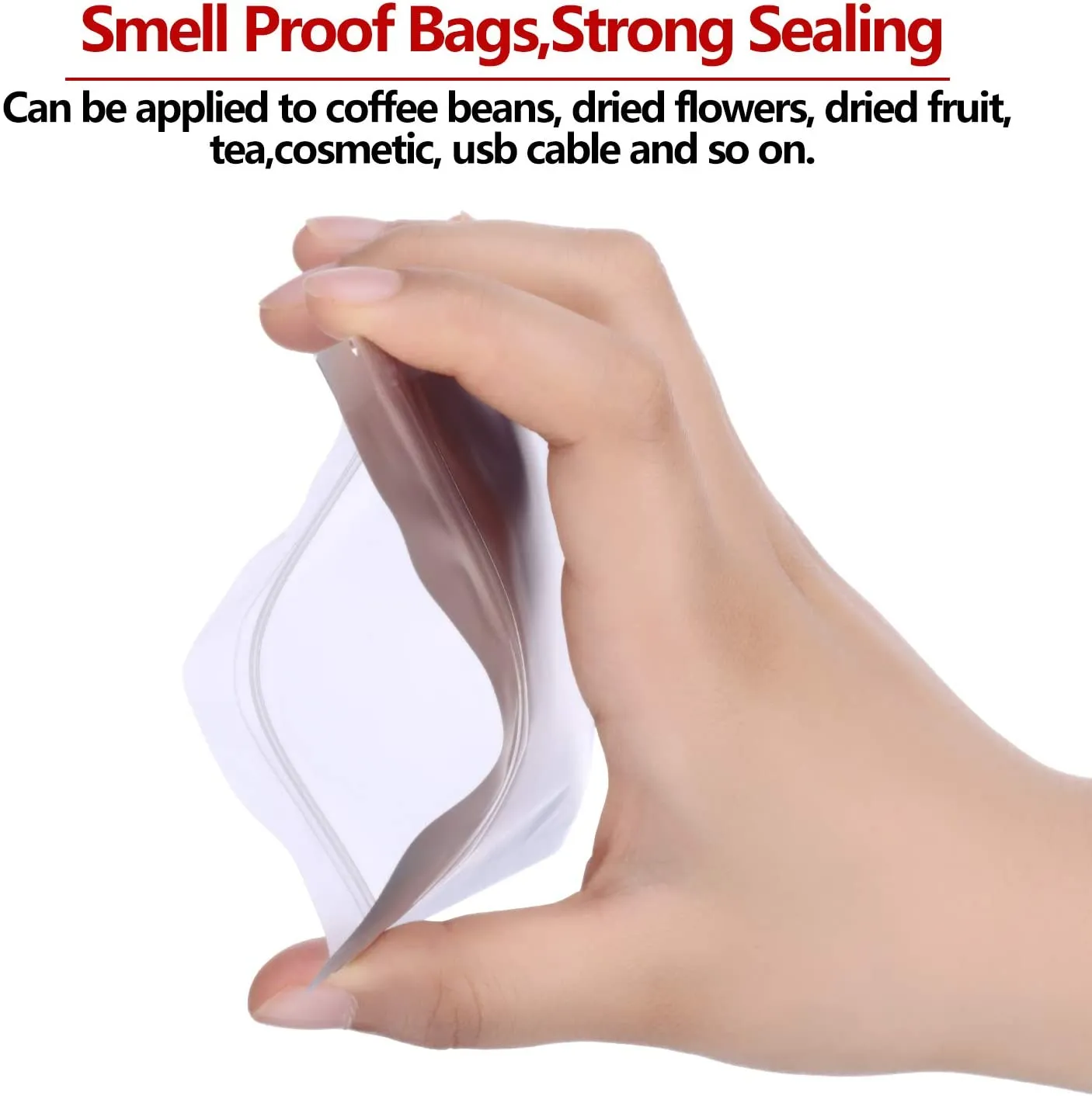 100 Pieces Resealable Smell Proof Bags Foil Pouch Bag Flat Ziplock Bag for Party Favor Food Storage (Green, 4 x 6 Inch)