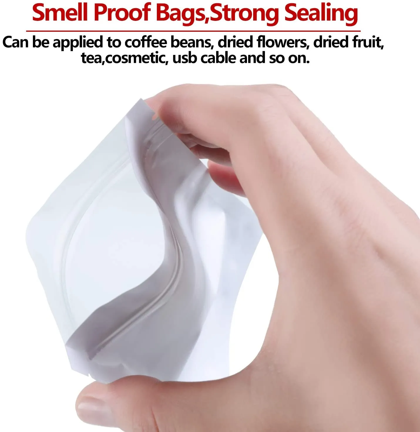 100 Pieces Resealable Smell Proof Bags Foil Pouch Bag Flat Ziplock Bag for Party Favor Food Storage (Green, 4 x 6 Inch)