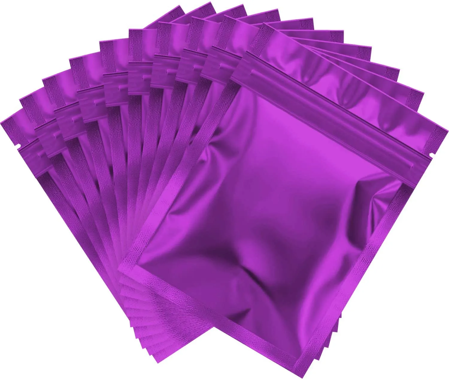 100 Pieces Resealable Smell Proof Bags Foil Pouch Bag Flat Ziplock Bag for Party Favor Food Storage (Green, 4 x 6 Inch)