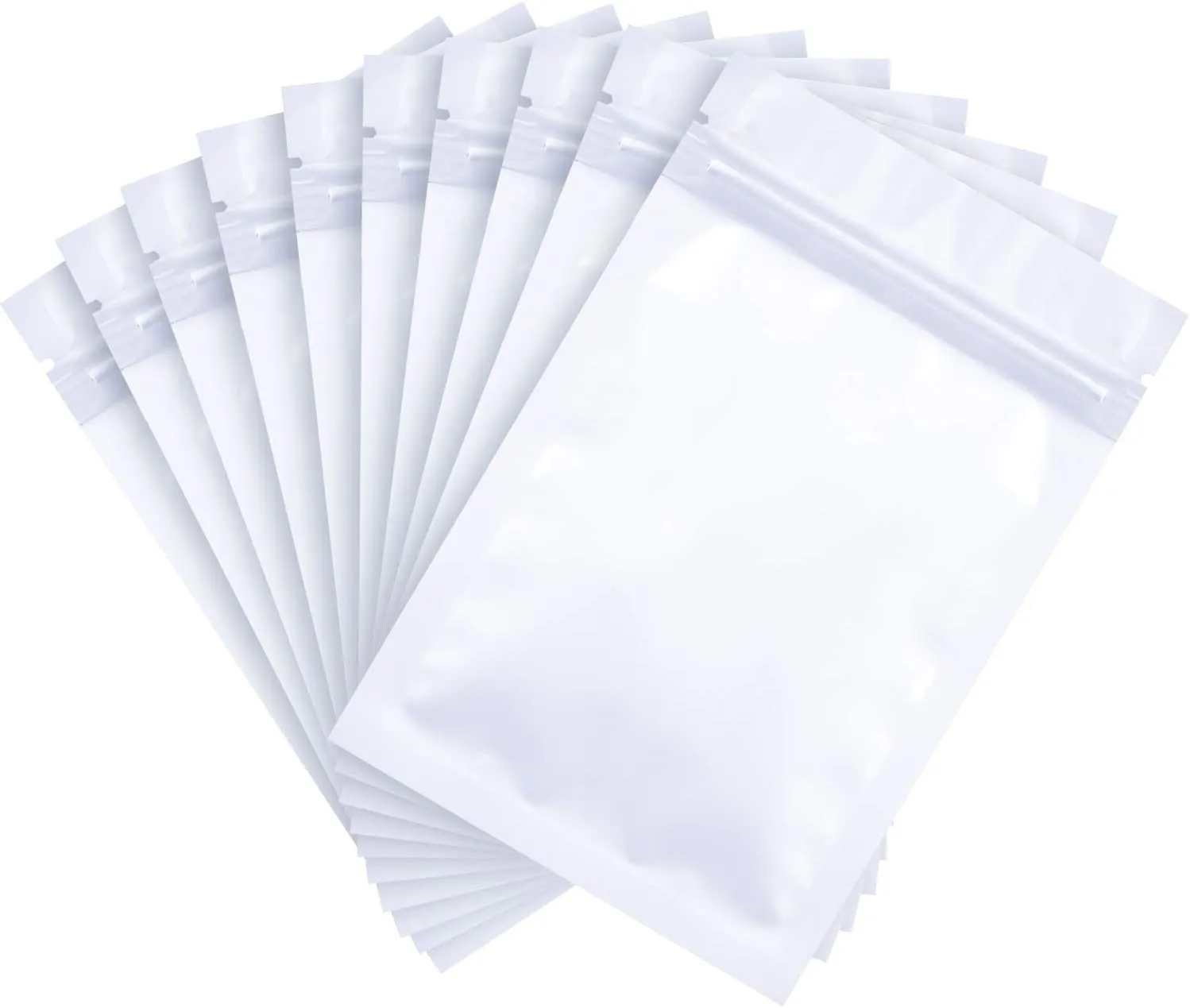 100 Pieces Resealable Smell Proof Bags Foil Pouch Bag Flat Ziplock Bag for Party Favor Food Storage (Green, 4 x 6 Inch)