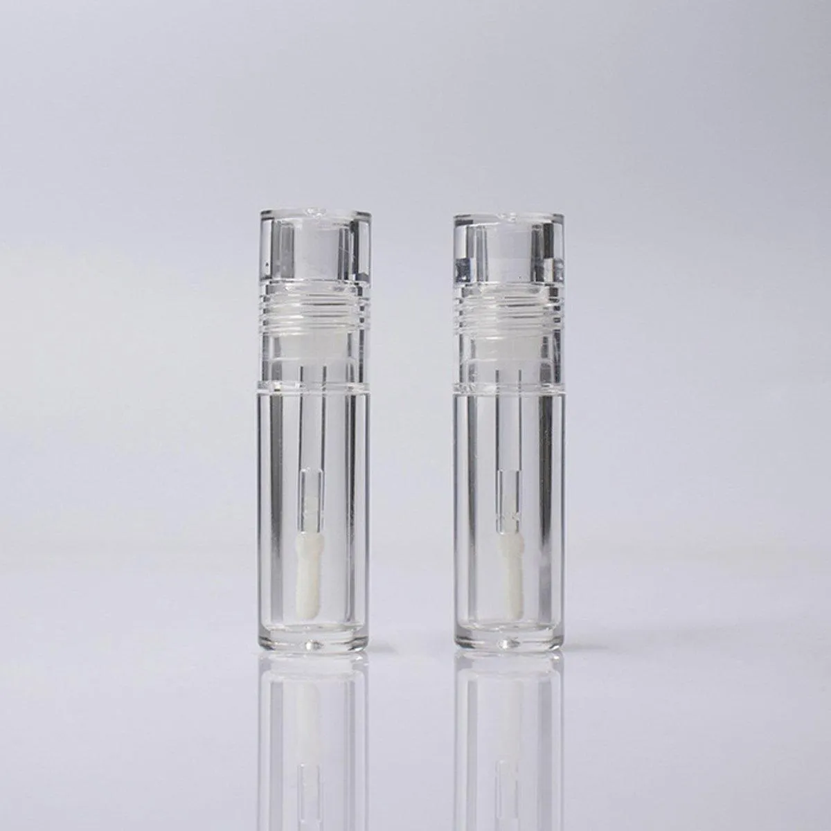 10pcs 3ml Transparent Lip Gloss Tubes Small Capacity Lip Glaze Containers