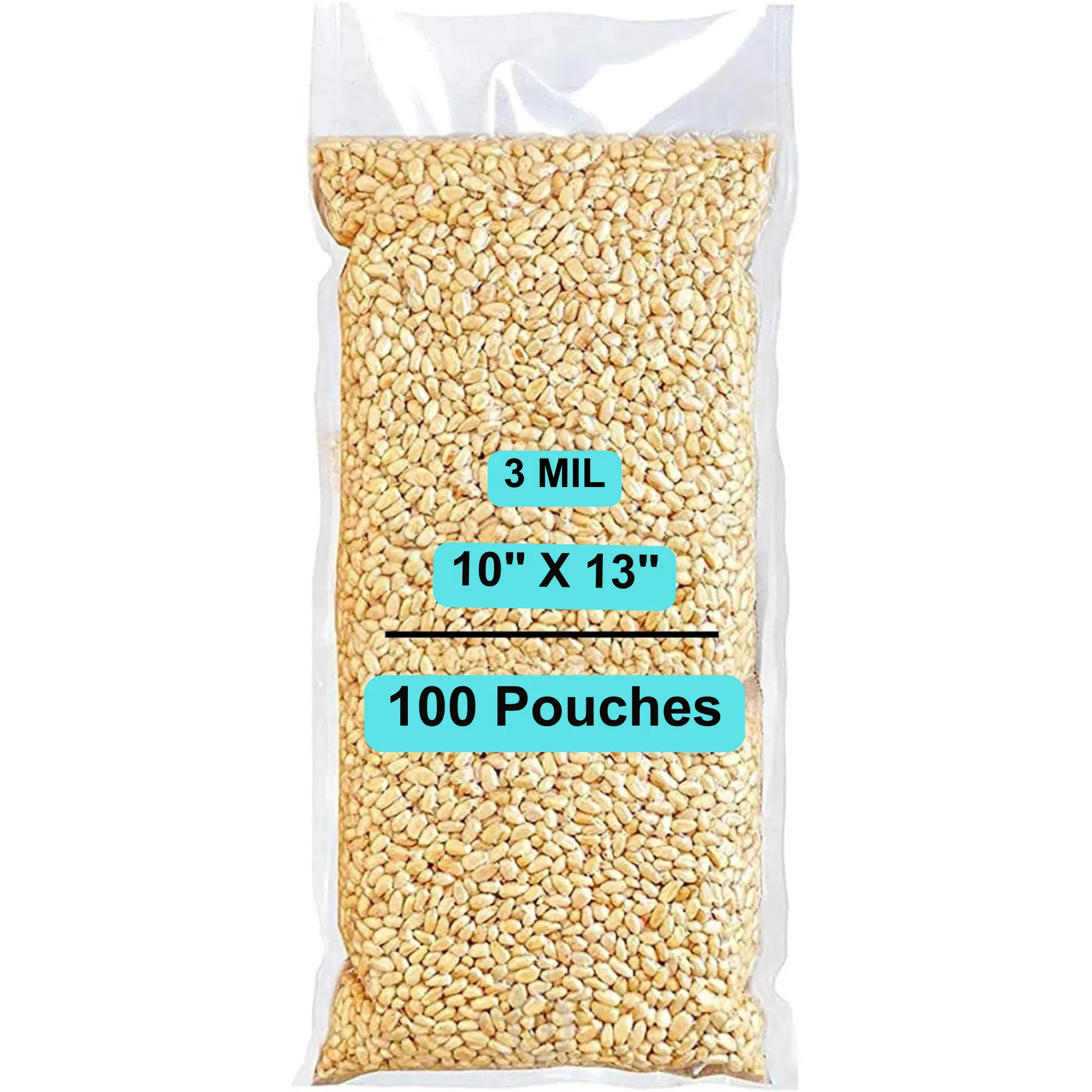 10X13 inches Vacuum Pouches Laminated 3 Mil Poly-Nylon (PN)