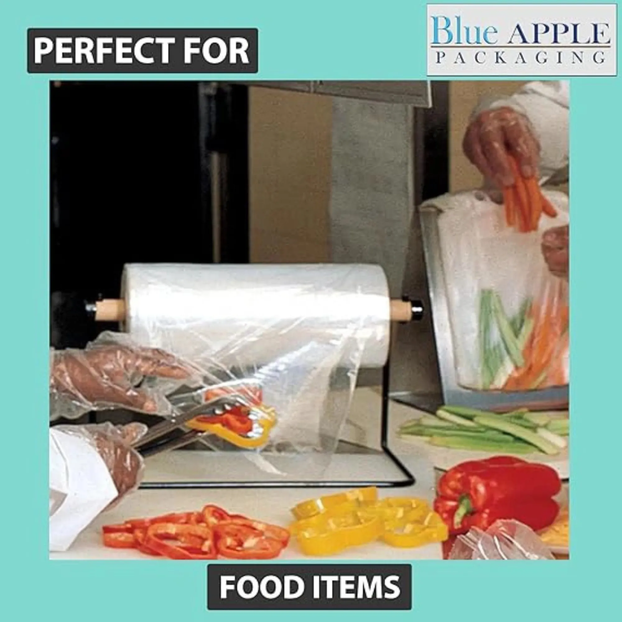 11X14 inches Utility Storage Poly Bags on a Roll 0.5 mil HDPE