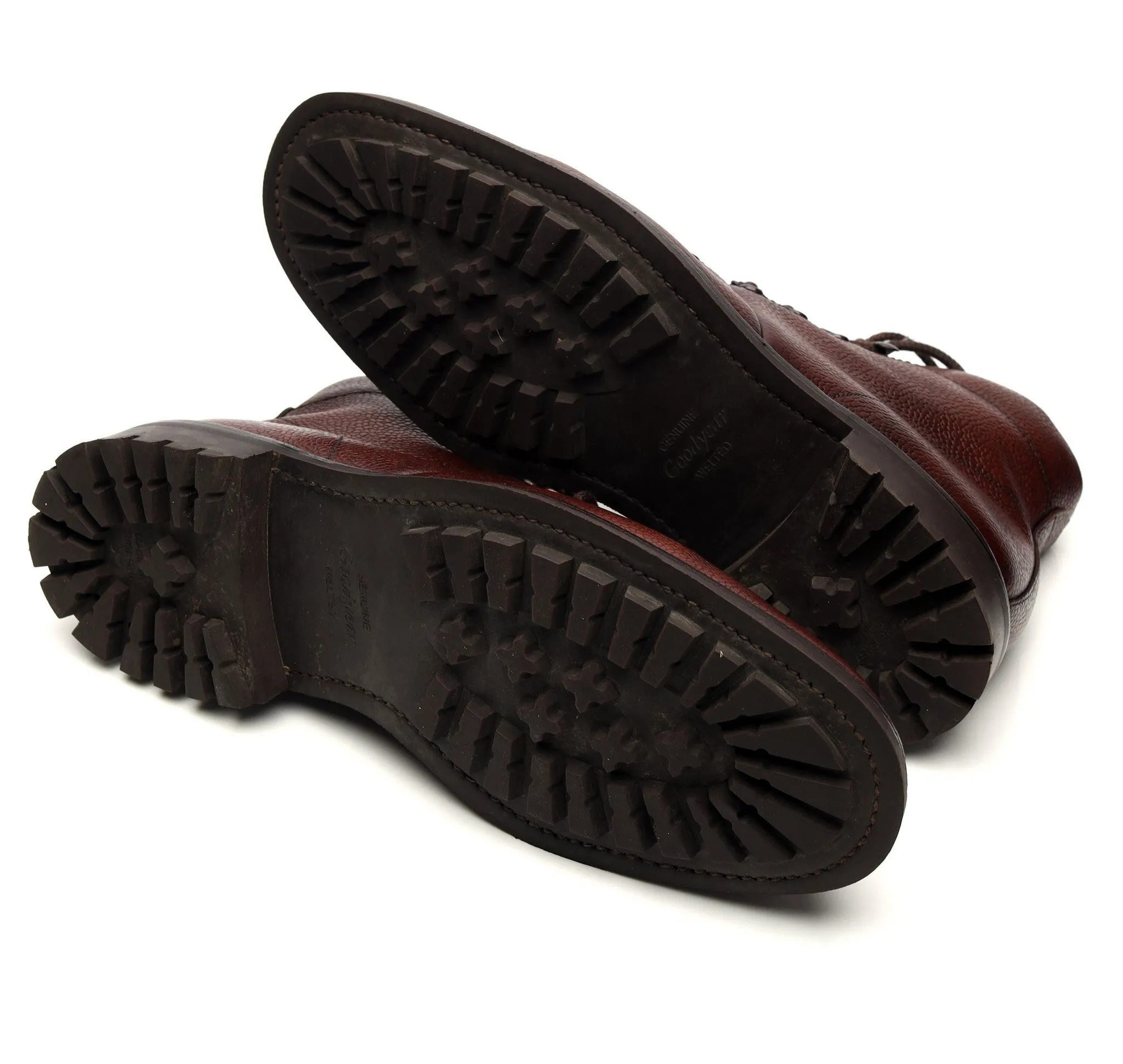 1880 'Hiker' Oxblood Grain Leather Boot UK 8.5 F