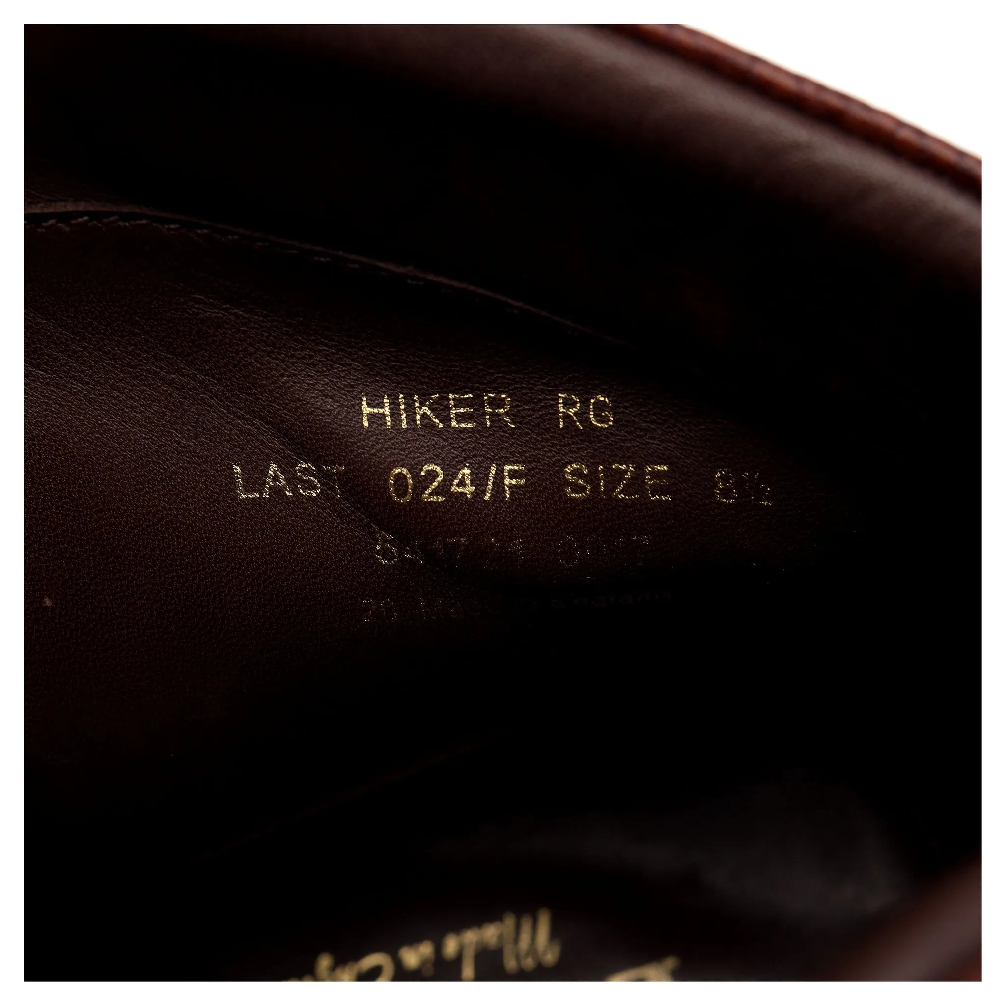 1880 'Hiker' Oxblood Grain Leather Boot UK 8.5 F