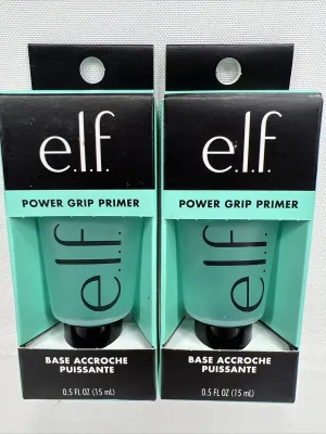 (2) Elf Power Grip Base Primer 0.5oz/15mL Clear Transparent Vegan Cruelty Free
