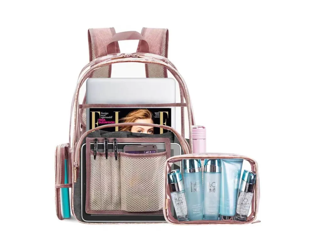 2in1 Transparent Backpack – Bags for Girls/Women
