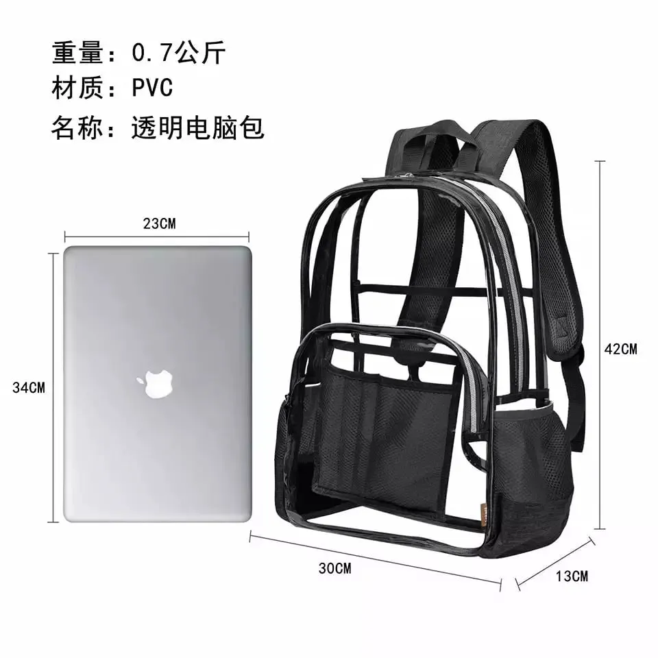 2in1 Transparent Backpack – Bags for Girls/Women