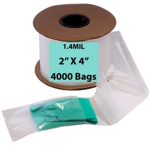 2X4 Inches Kwik-Fill® Pre-Opened Bags on Roll 1.4 Mil Auto Bag 4000/RL