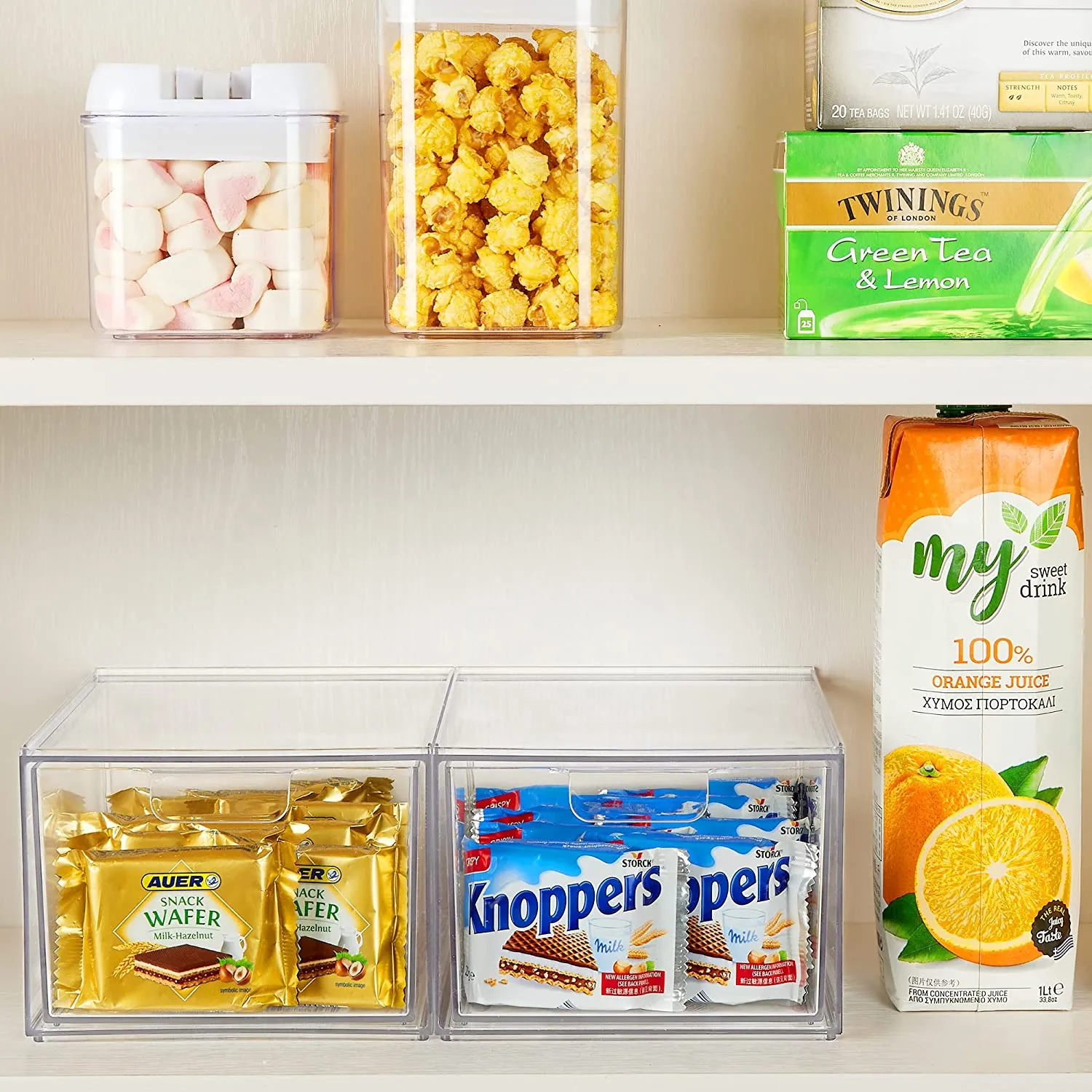 4 Pack Stackable Makeup Organizer Storage Drawers, Vtopmart Acrylic Bathroom Organi
