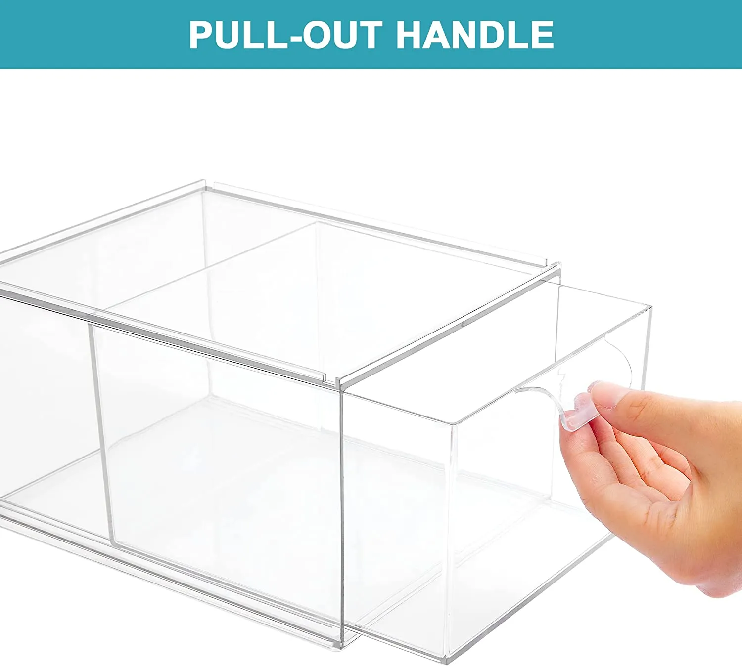 4 Pack Stackable Makeup Organizer Storage Drawers, Vtopmart Acrylic Bathroom Organi