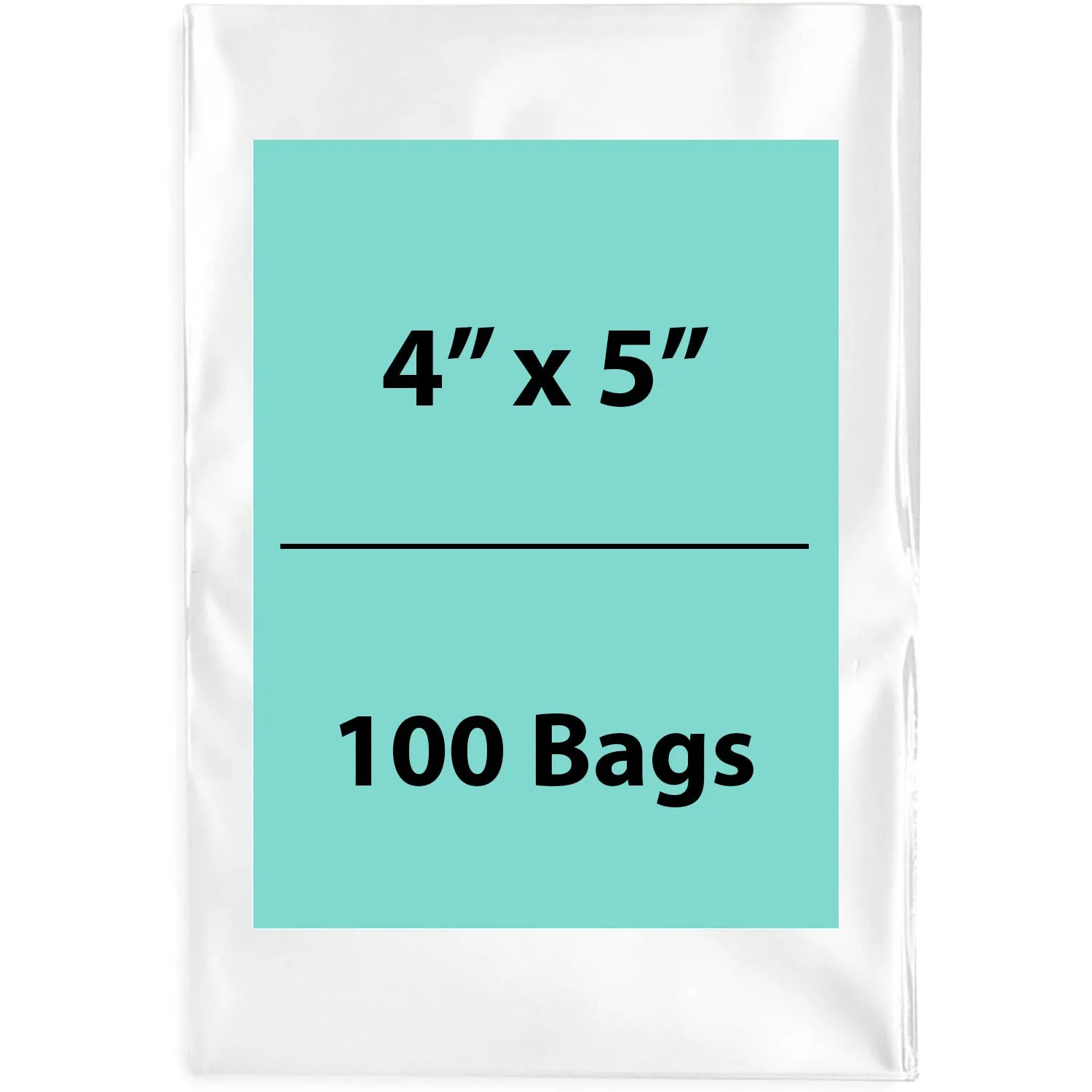 4X5 inches Clear Flat Poly Bags 3Mil Open Top (LDPE)