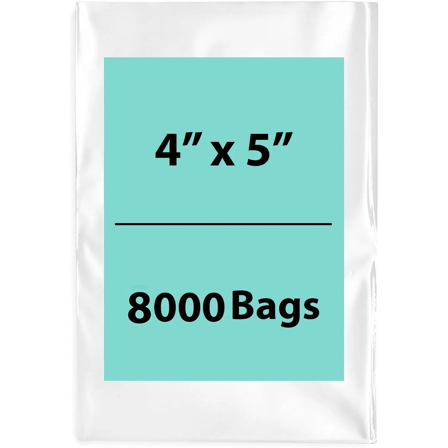 4X5 inches Clear Flat Poly Bags 3Mil Open Top (LDPE)
