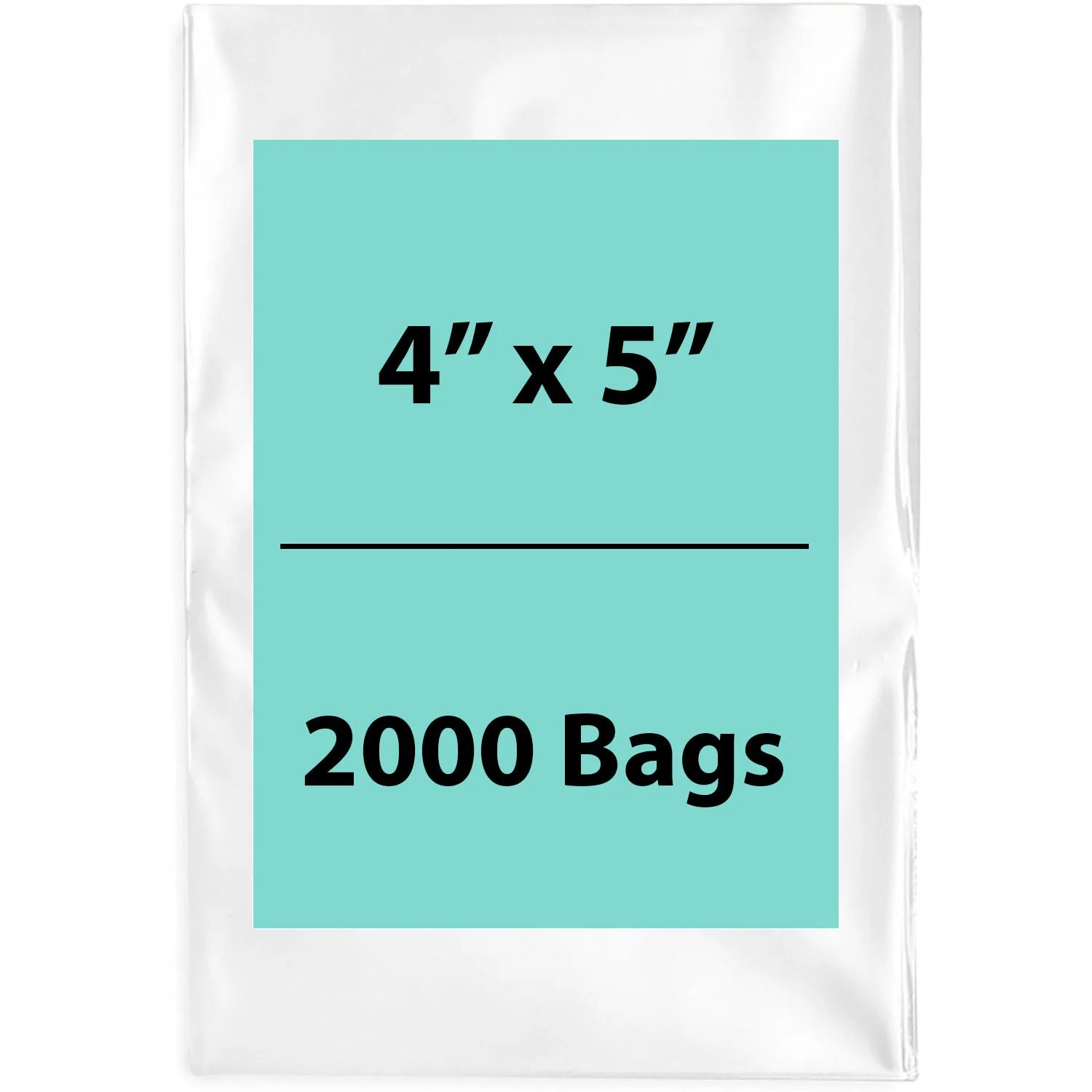 4X5 inches Clear Flat Poly Bags 3Mil Open Top (LDPE)