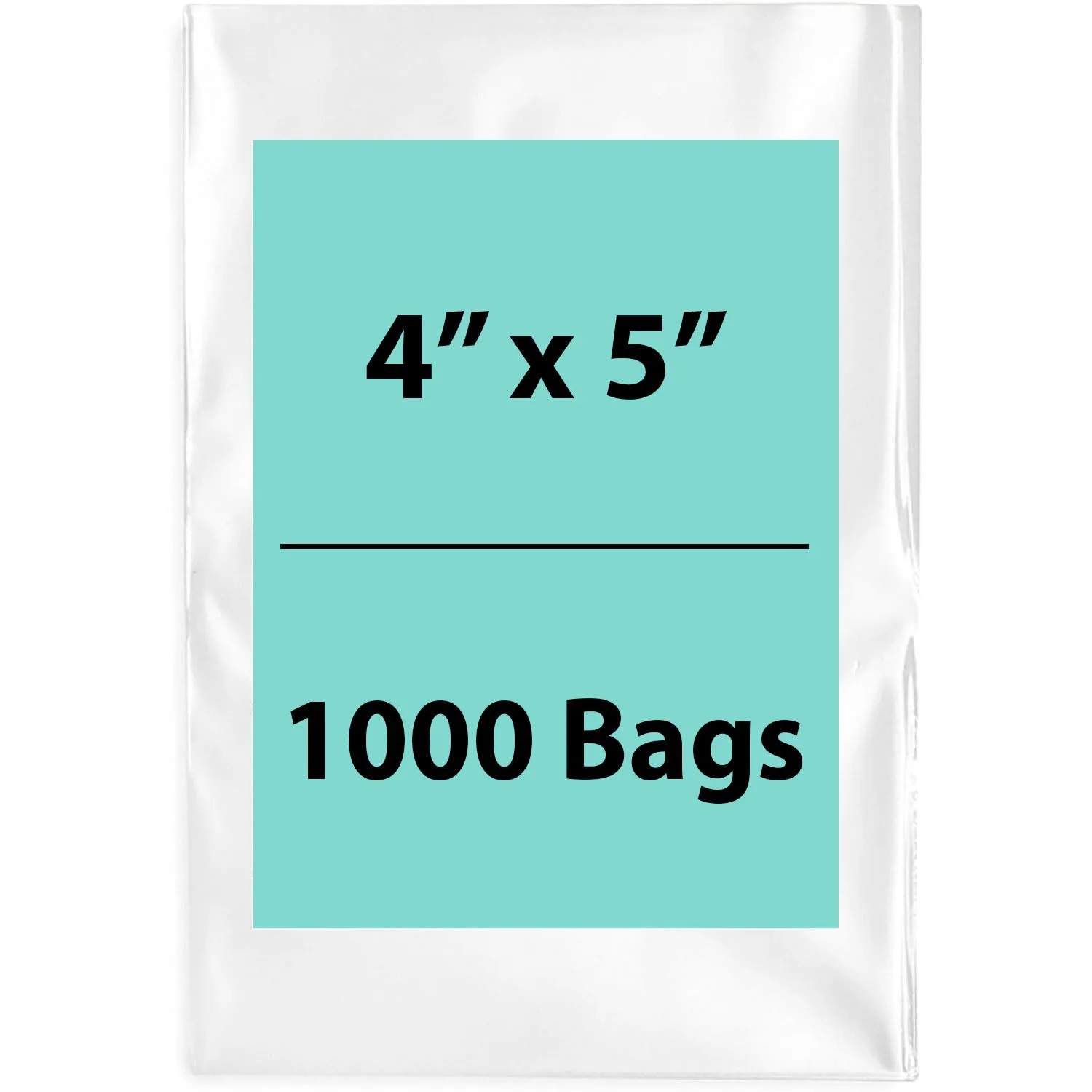 4X5 inches Clear Flat Poly Bags 6Mil Open Top (LDPE)