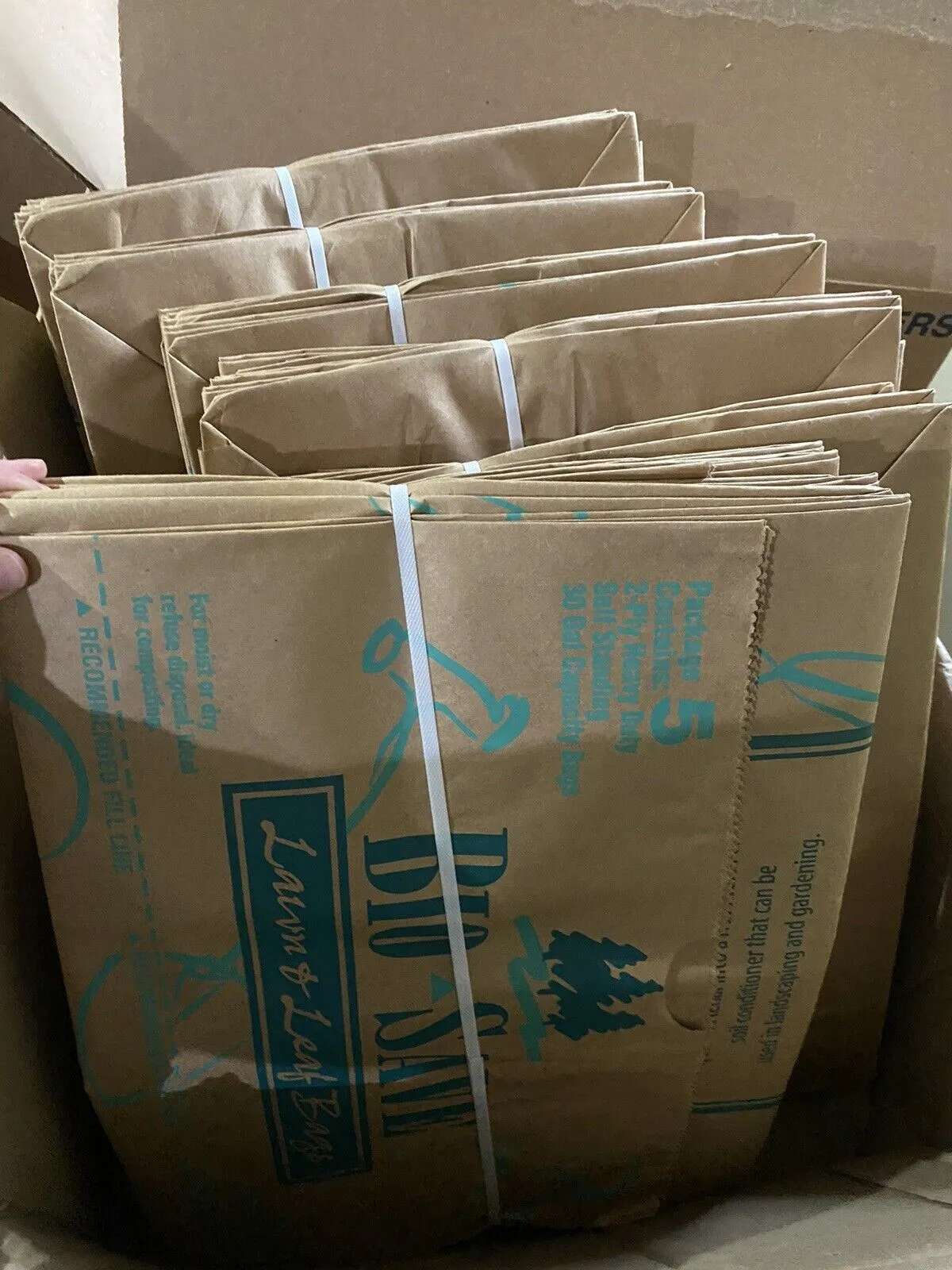 (6) Bio-Save Lawn & Leaf Bags 30 Gallon 16x12x35 Self Standing 5 Per Pack 30ttl