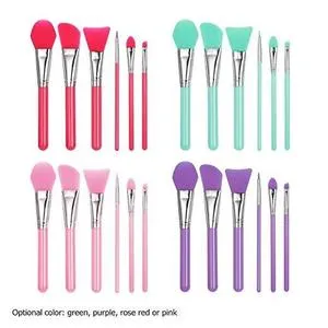 6Pcs/set Professional Silicone Makeup Brush