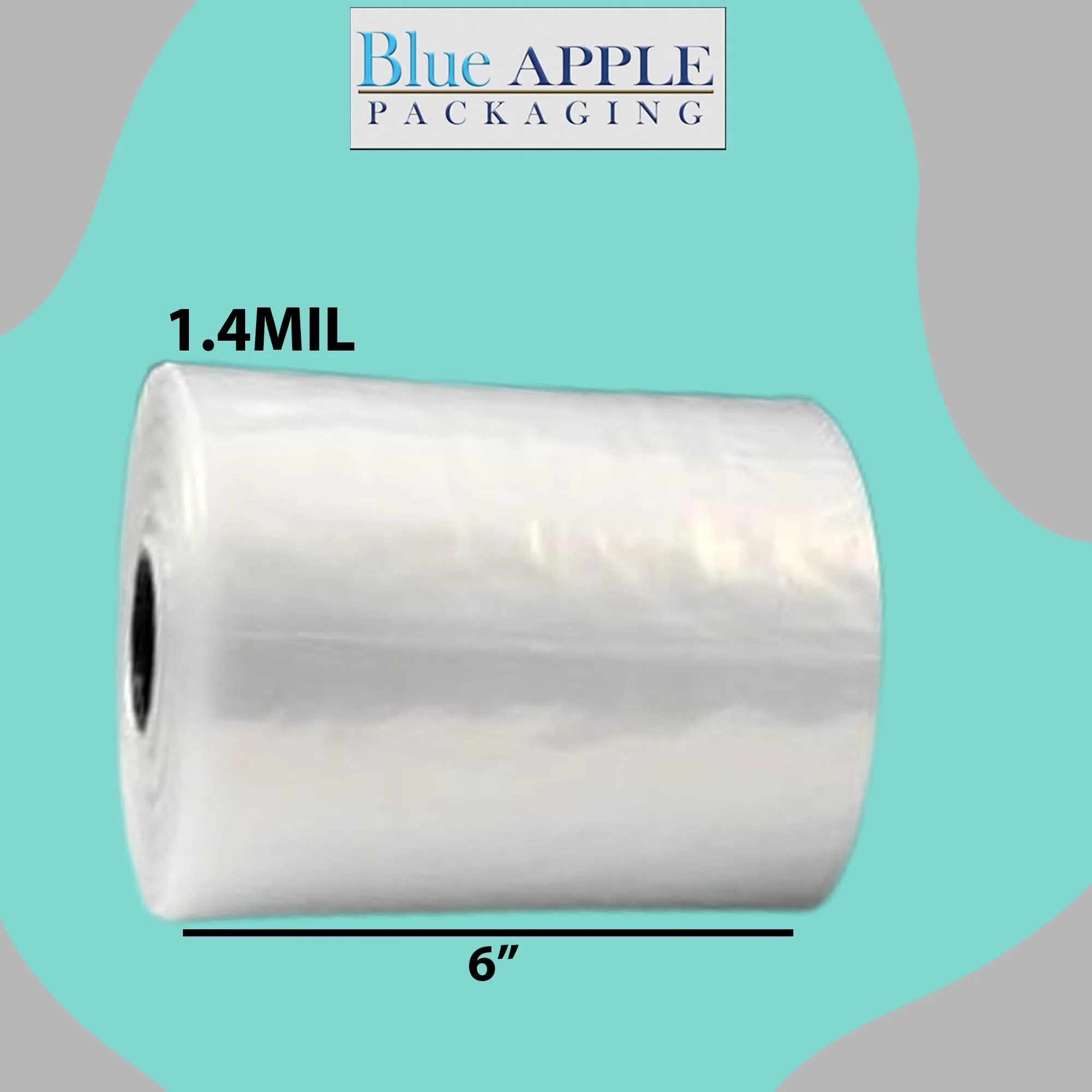 6X10 Inches Kwik-Fill® Pre-Opened Poly Bags on Roll 1.4 Mil AutoBags 1500/RL