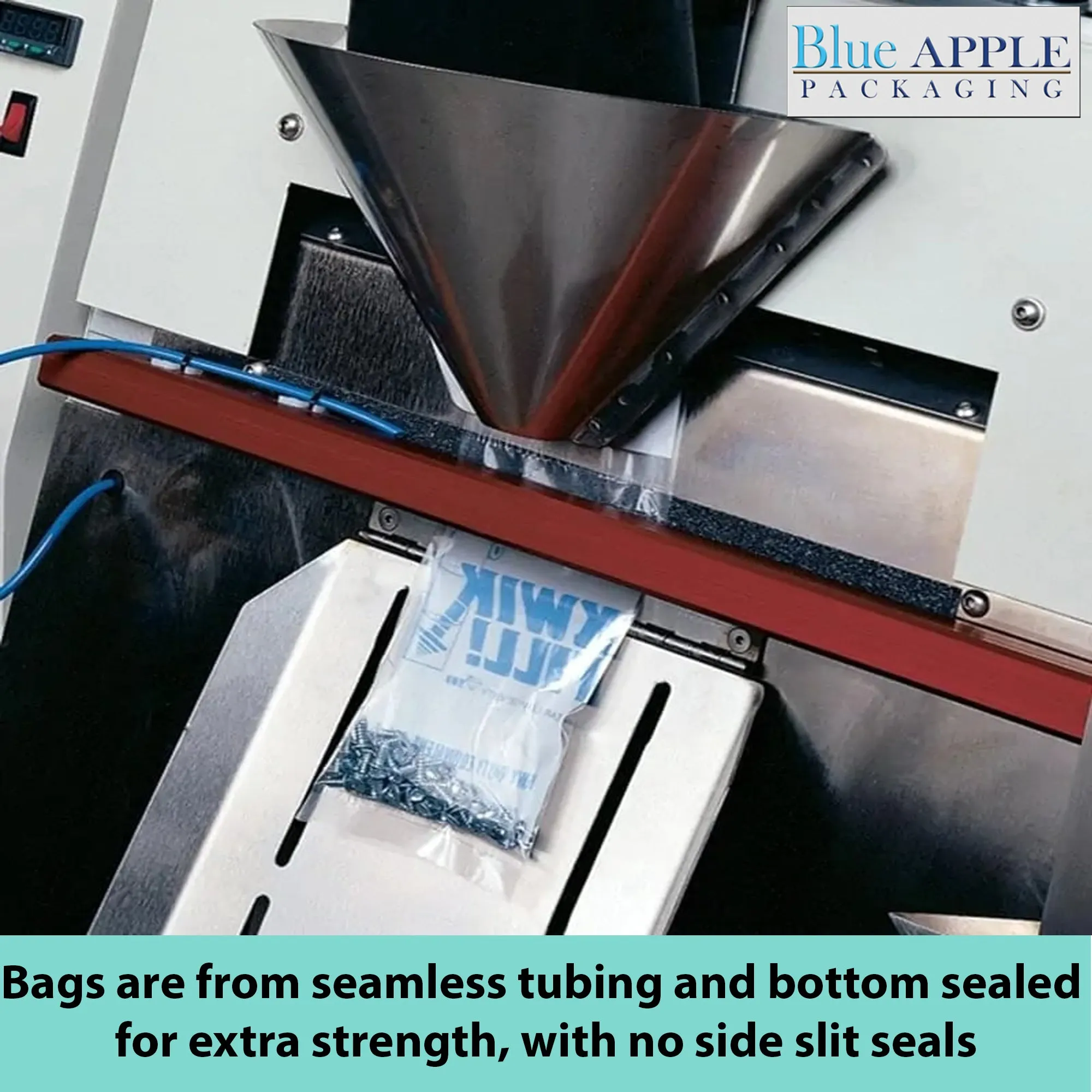 6X10 Inches Kwik-Fill® Pre-Opened Poly Bags on Roll 1.4 Mil AutoBags 1500/RL
