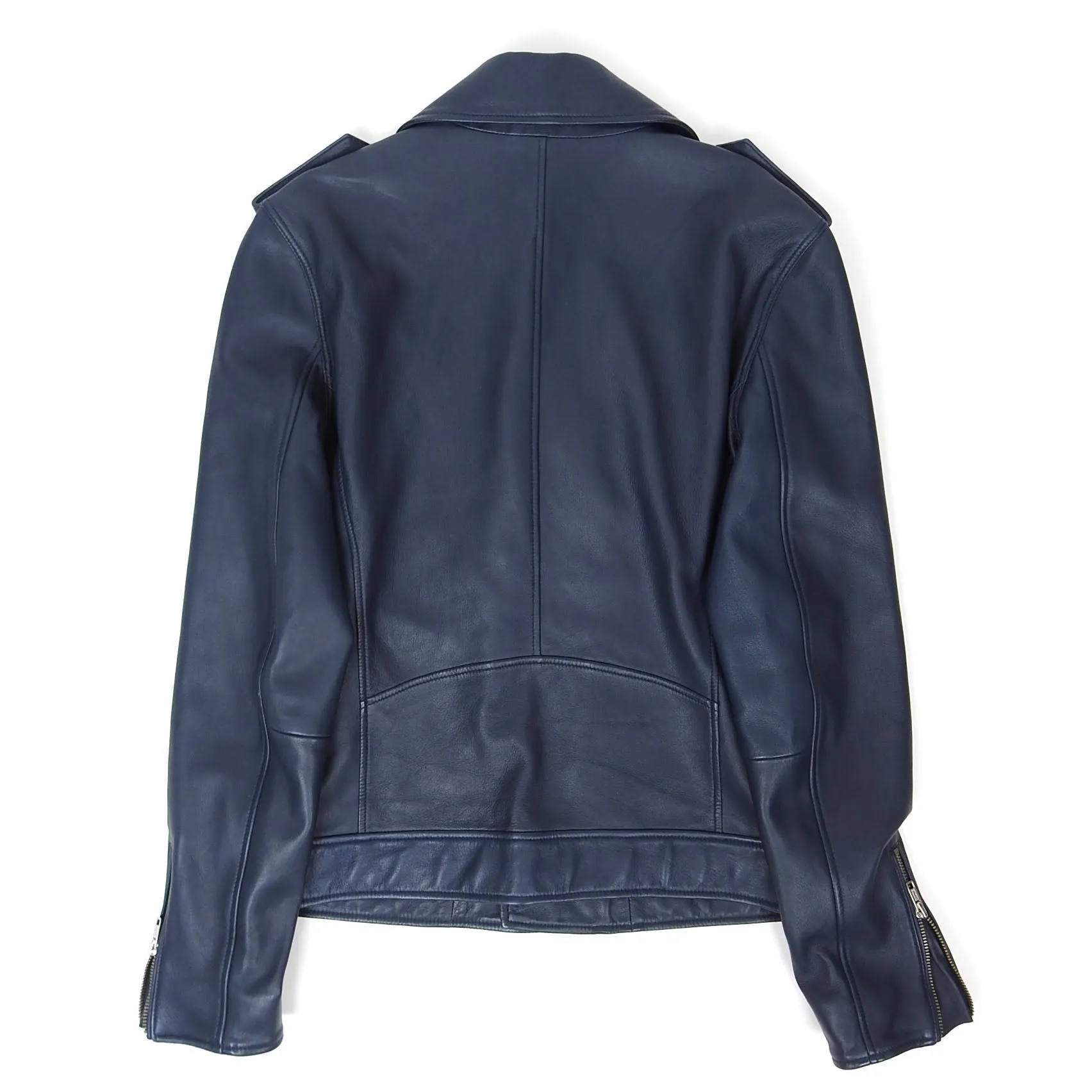 7 For All Mankind Leather Biker Jacket Size Medium