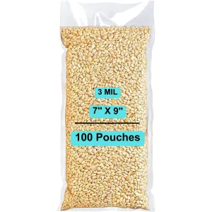 7X9 inches Vacuum Pouches Laminated 3 Mil Poly-Nylon (PN)