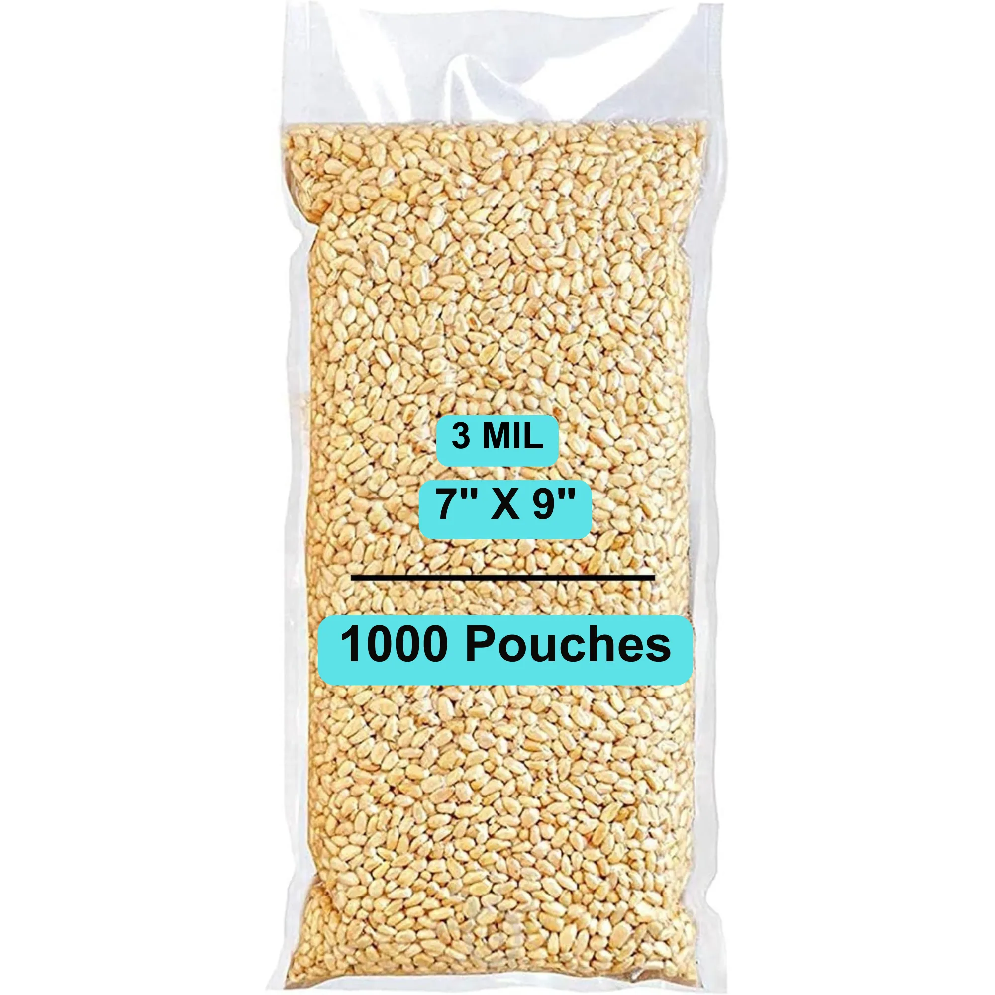 7X9 inches Vacuum Pouches Laminated 3 Mil Poly-Nylon (PN)
