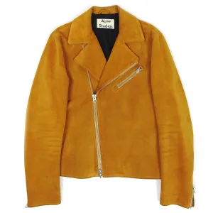 Acne Studios Axl Suede Biker PSS18 Jacket Size 48