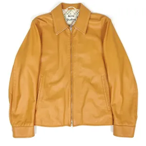 Acne Studios Livor PSS18 Leather Jacket Size 48