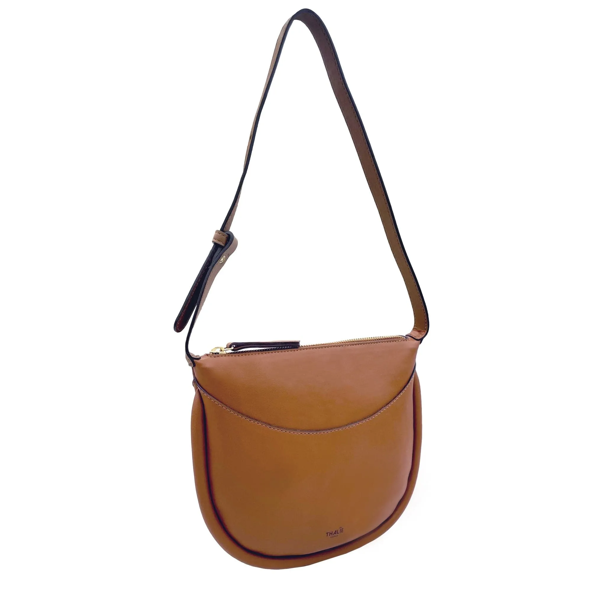 Adele Desserto® Cactus Leather Vegan Shoulder Bag | Brown