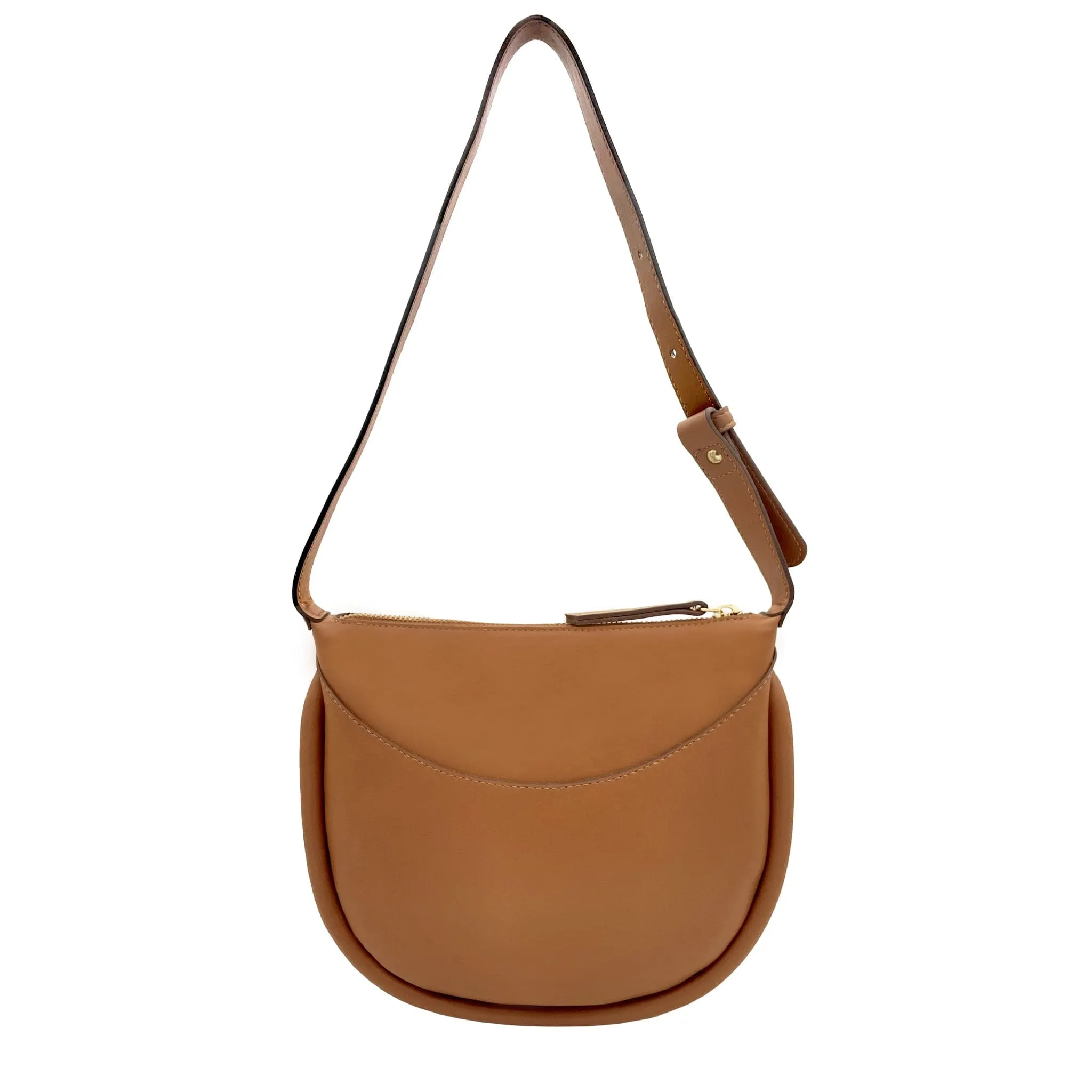 Adele Desserto® Cactus Leather Vegan Shoulder Bag | Brown
