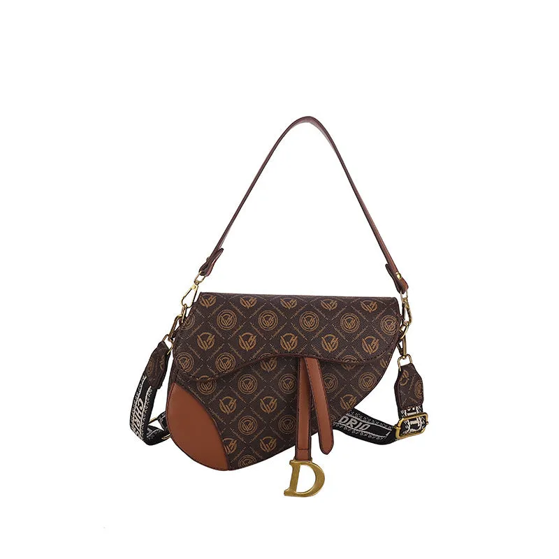 All Over Print Saddle Crossbody Bag - Multicolor - FD ⚡