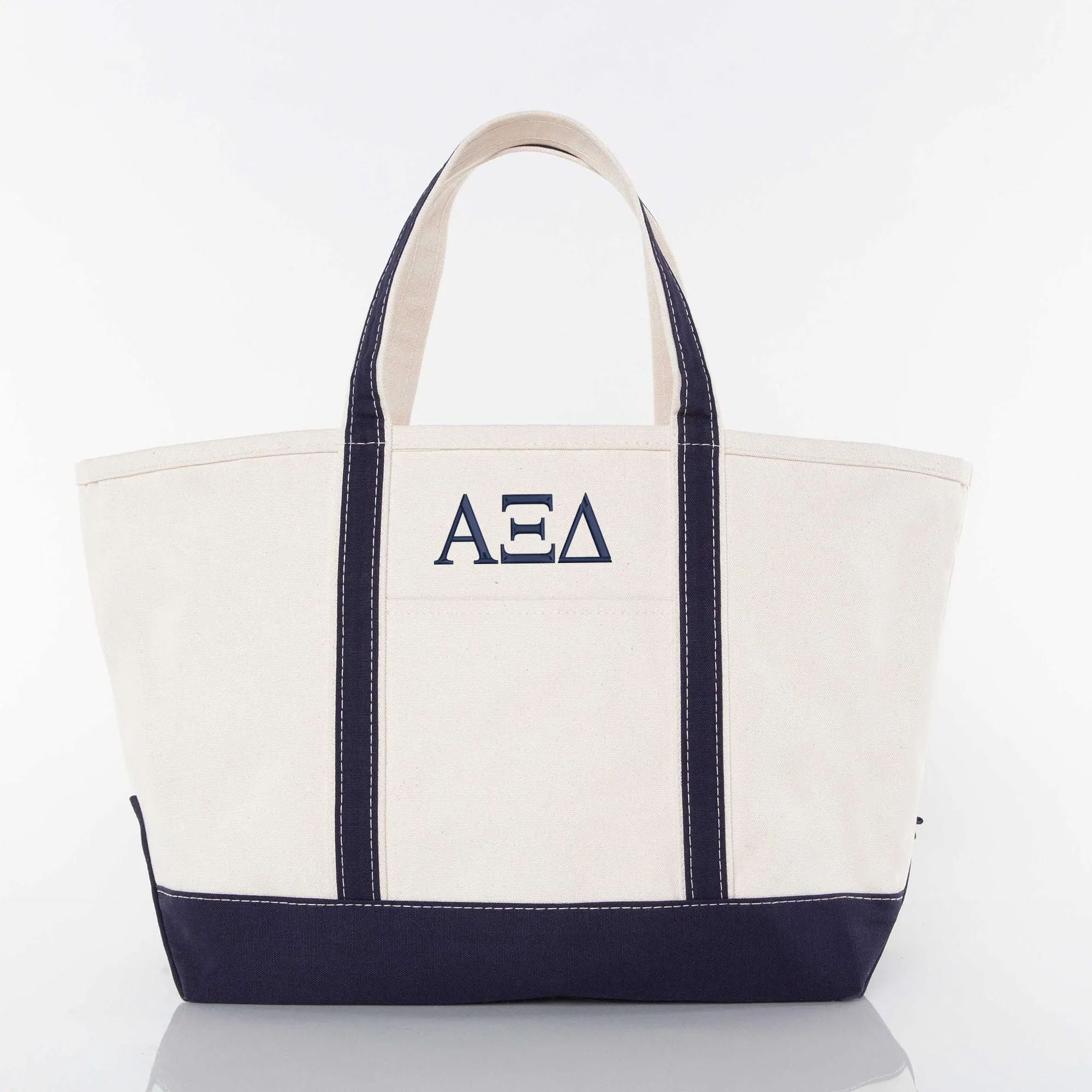 Alpha Xi Delta Large Canvas Tote Bag