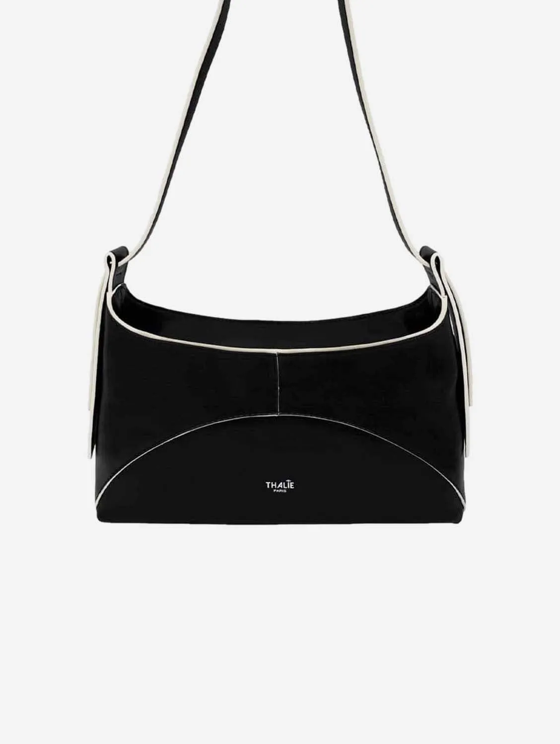 Ambre Desserto® Cactus Leather Vegan Baguette Bag | Black