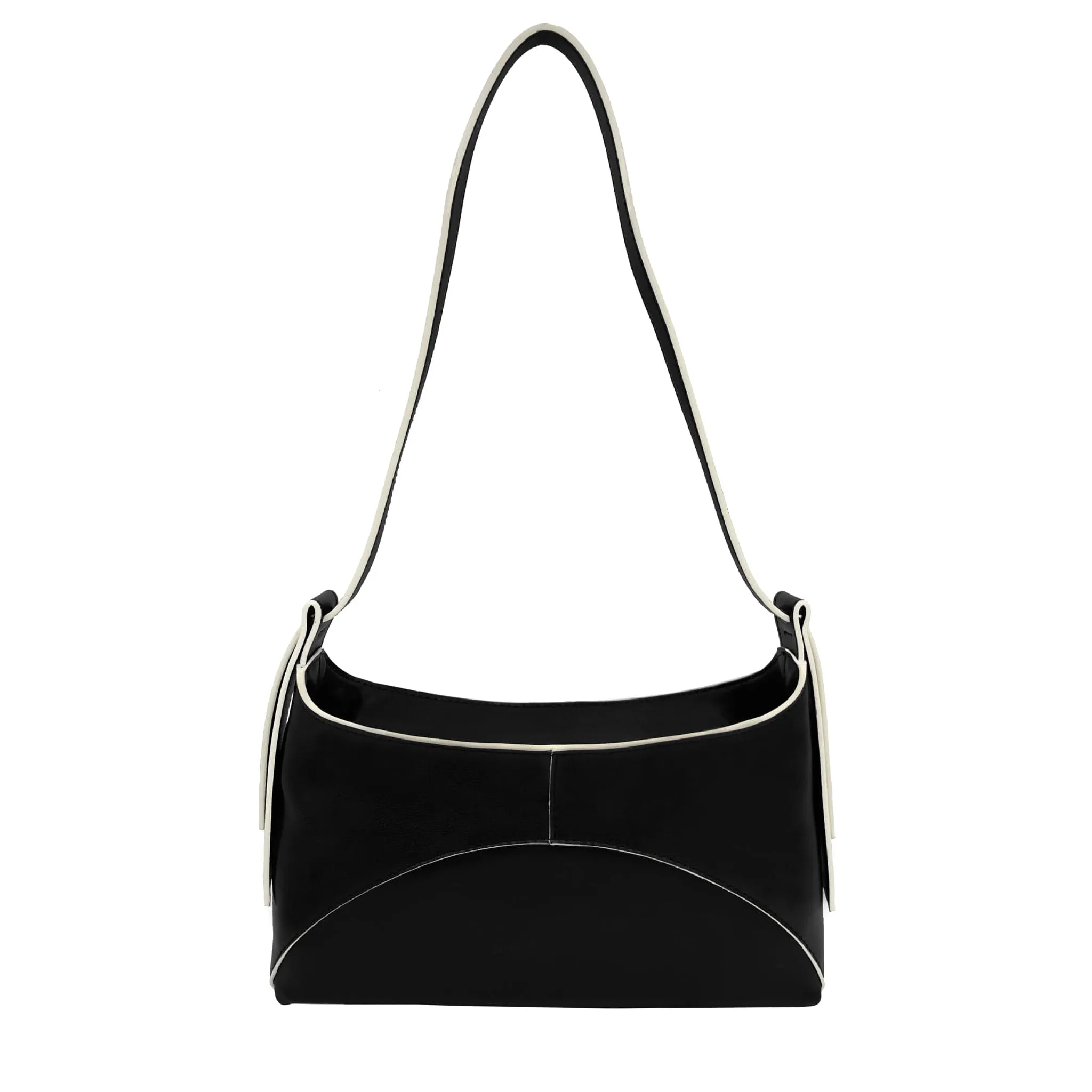 Ambre Desserto® Cactus Leather Vegan Baguette Bag | Black