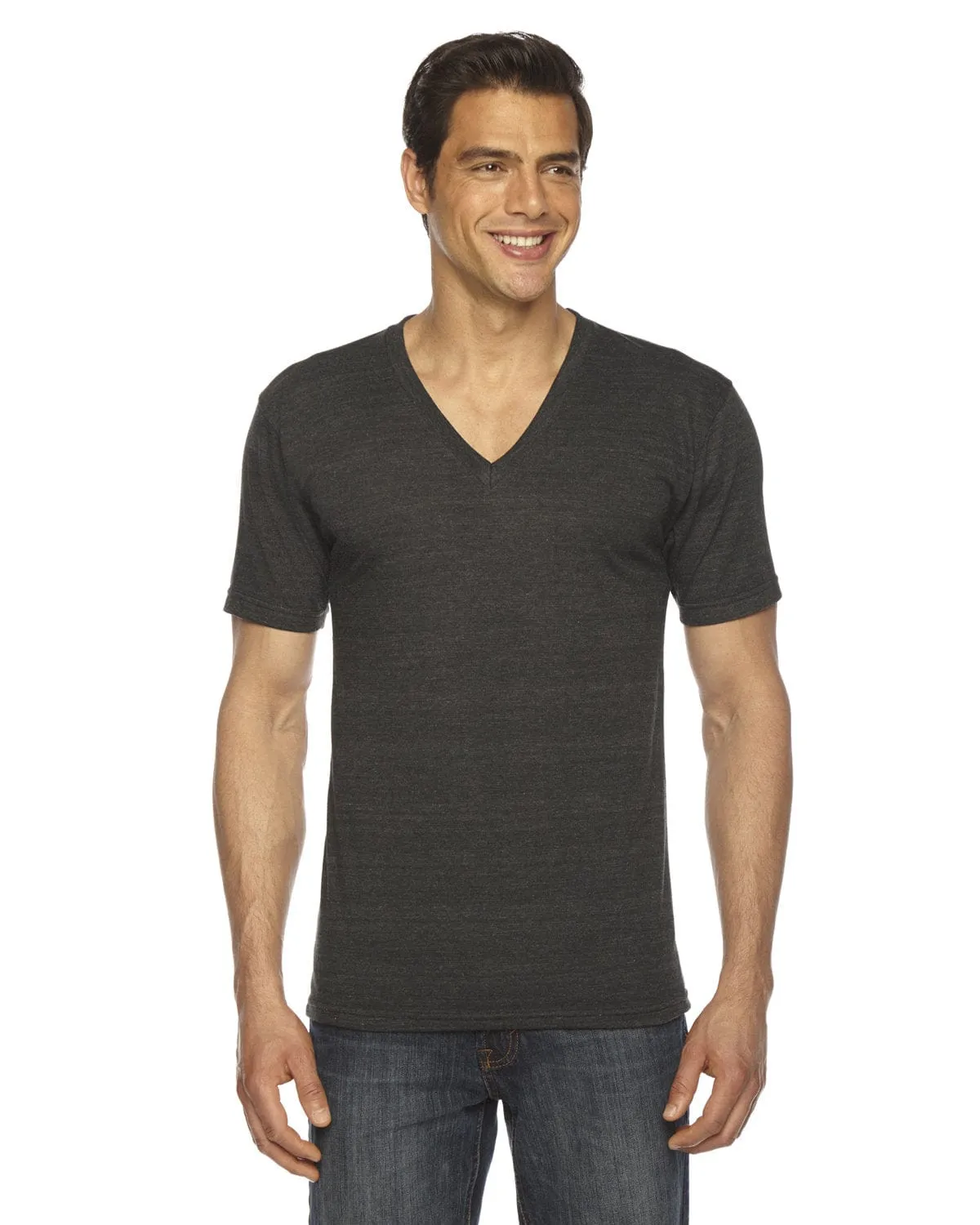 American Apparel Unisex Triblend Short Sleeve V-Neck