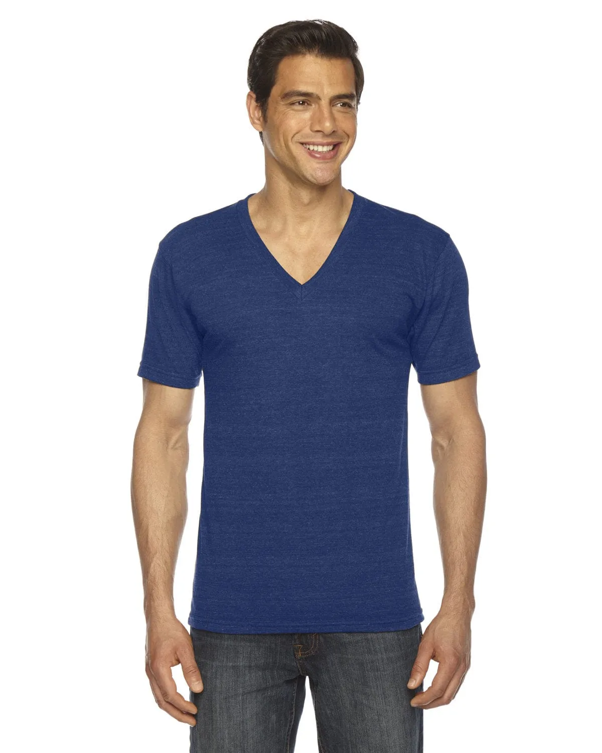American Apparel Unisex Triblend Short Sleeve V-Neck