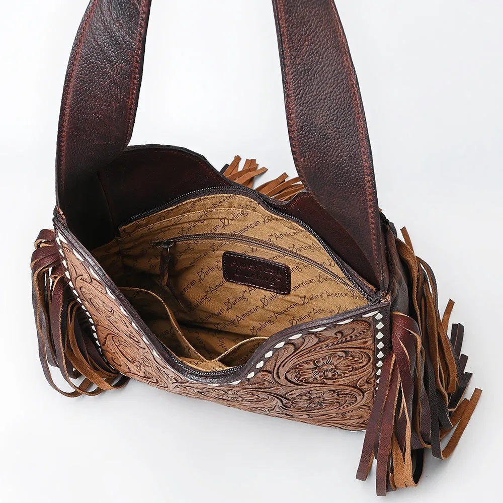 American Darling ADBGZ473 Hobo Hand Tooled Genuine Leather Women Bag Western Handbag Purse