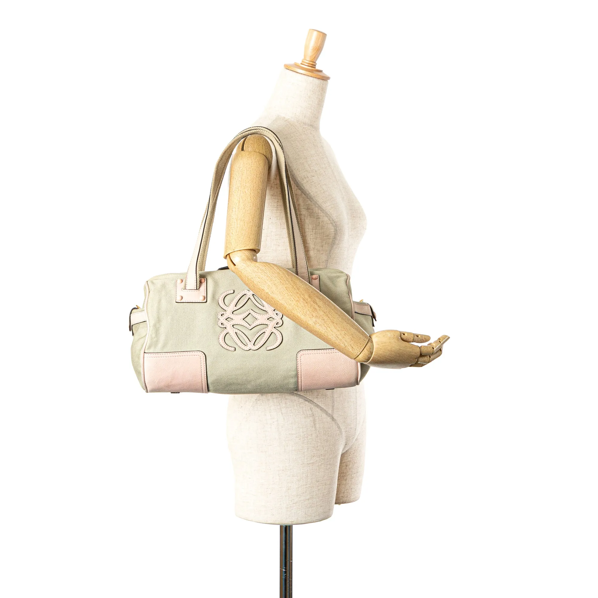 Anagram Canvas Shoulder Bag