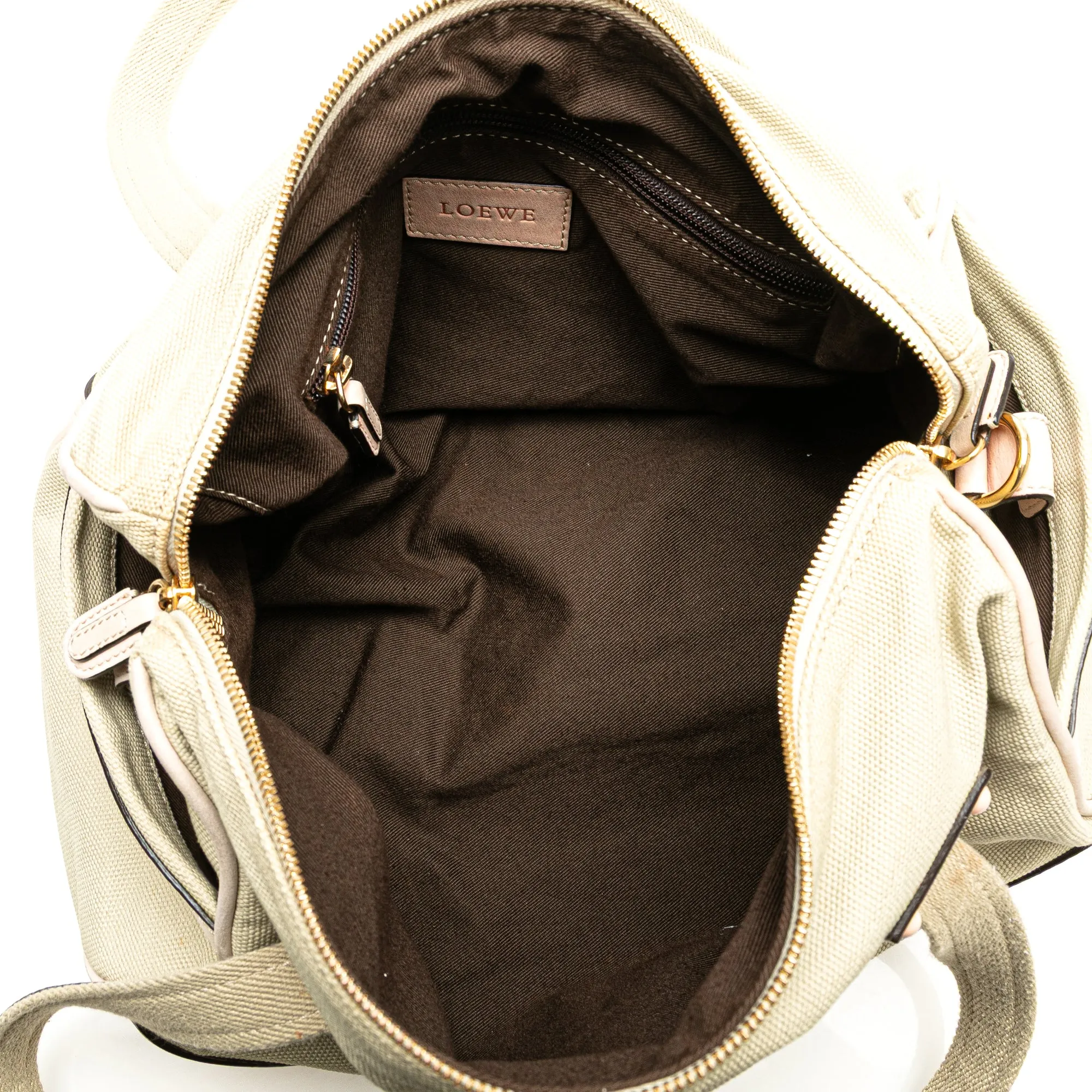 Anagram Canvas Shoulder Bag