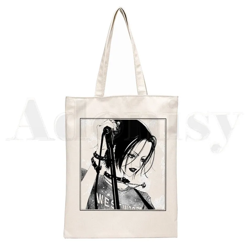 Anime Style Japanese Nana Canvas Tote Bags