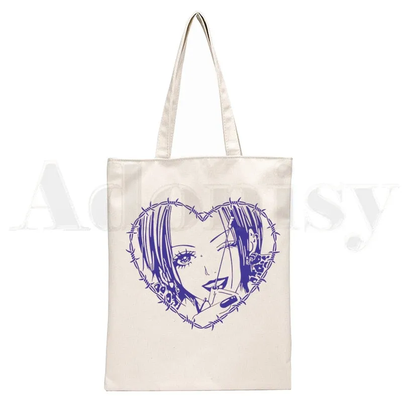 Anime Style Japanese Nana Canvas Tote Bags