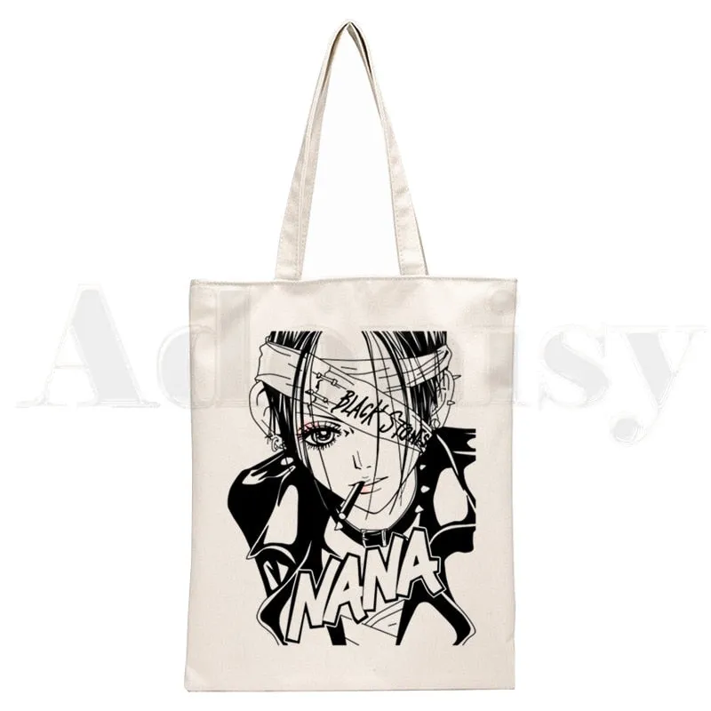 Anime Style Japanese Nana Canvas Tote Bags